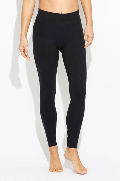 Premium Dames Legging Katoen | Basic Legging | Zwart