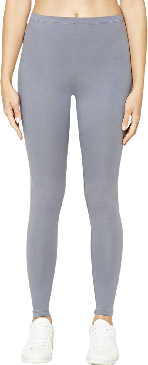 Premium Dames Legging Katoen | Basic Legging | Grijs